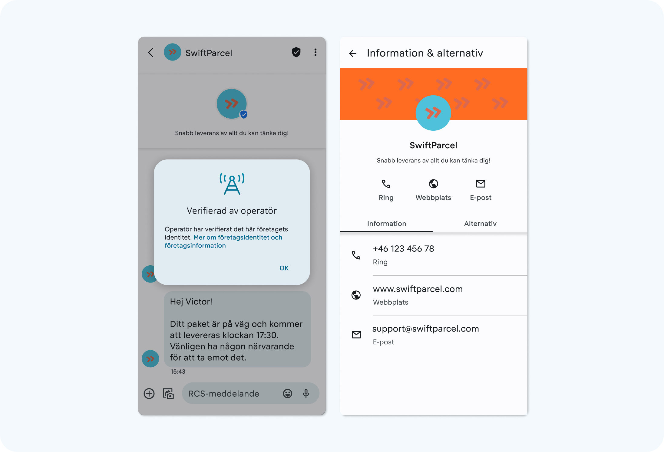 Så här registrerar du ditt företag för RCS Business Messaging (RBM)