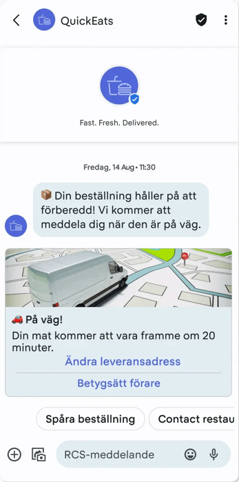 RCS notifikationer