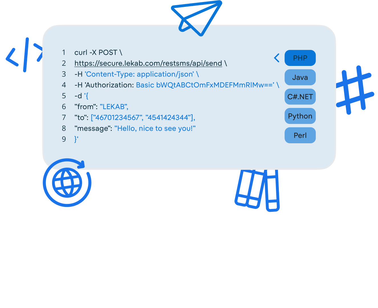 Gateway & APIs features and code snippet