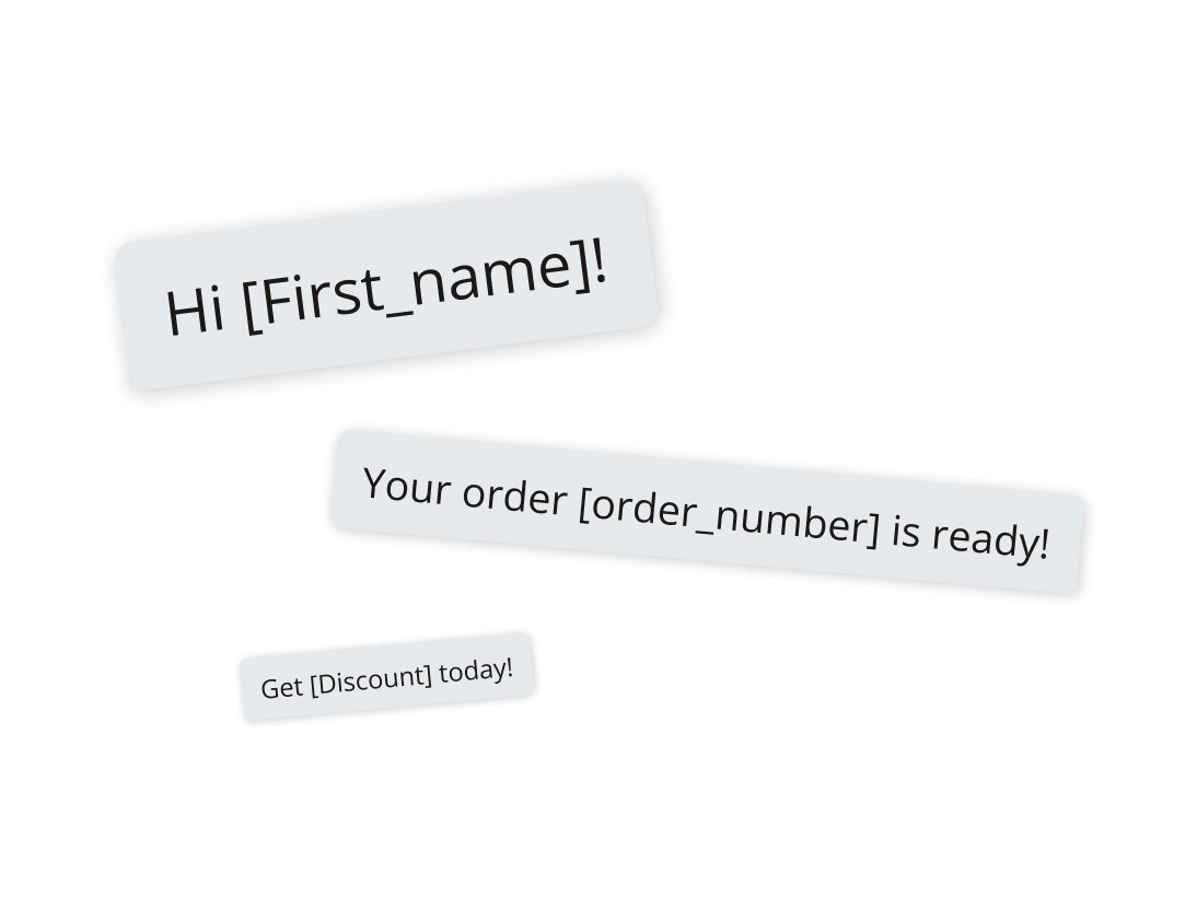personalisation variables