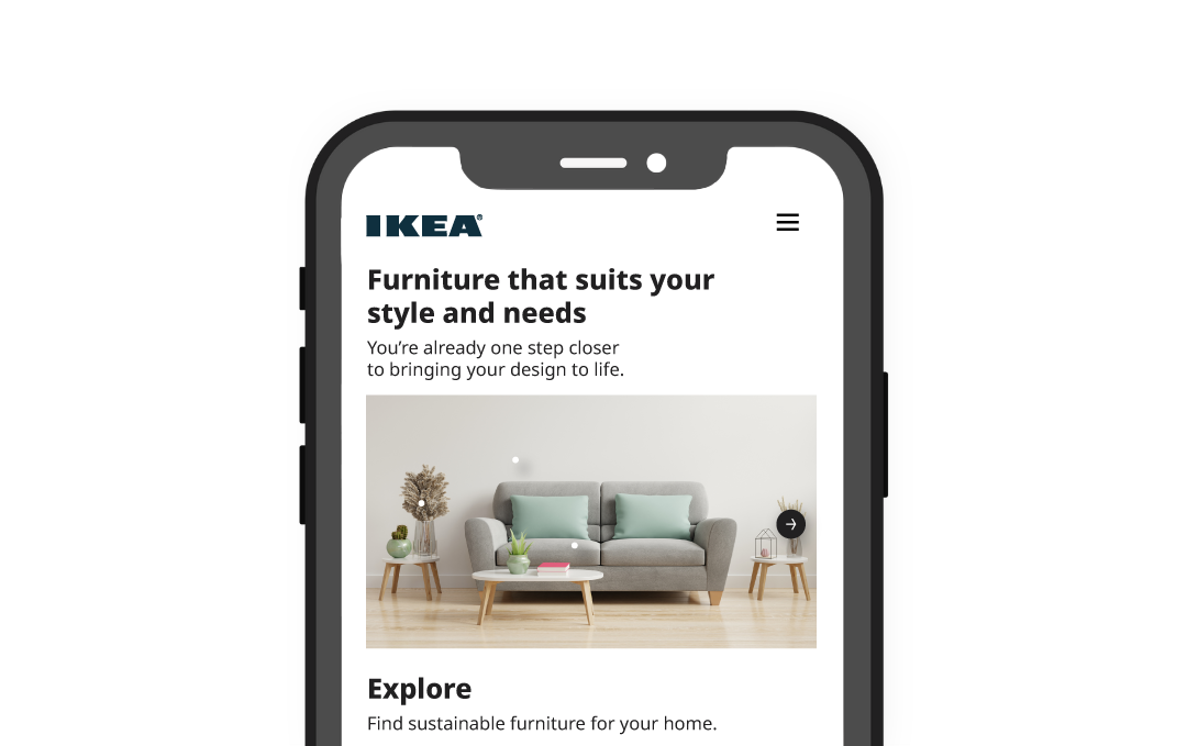 Ikea-web-landing-page