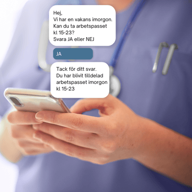 Jobbförfrågan med SMS