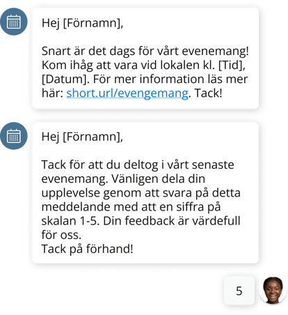 SMS påminnelse event-1