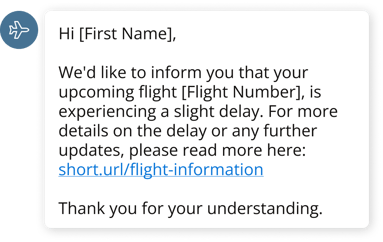 SMS reminder flight-1