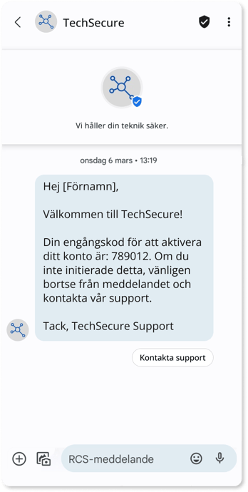 OTP RCS use case
