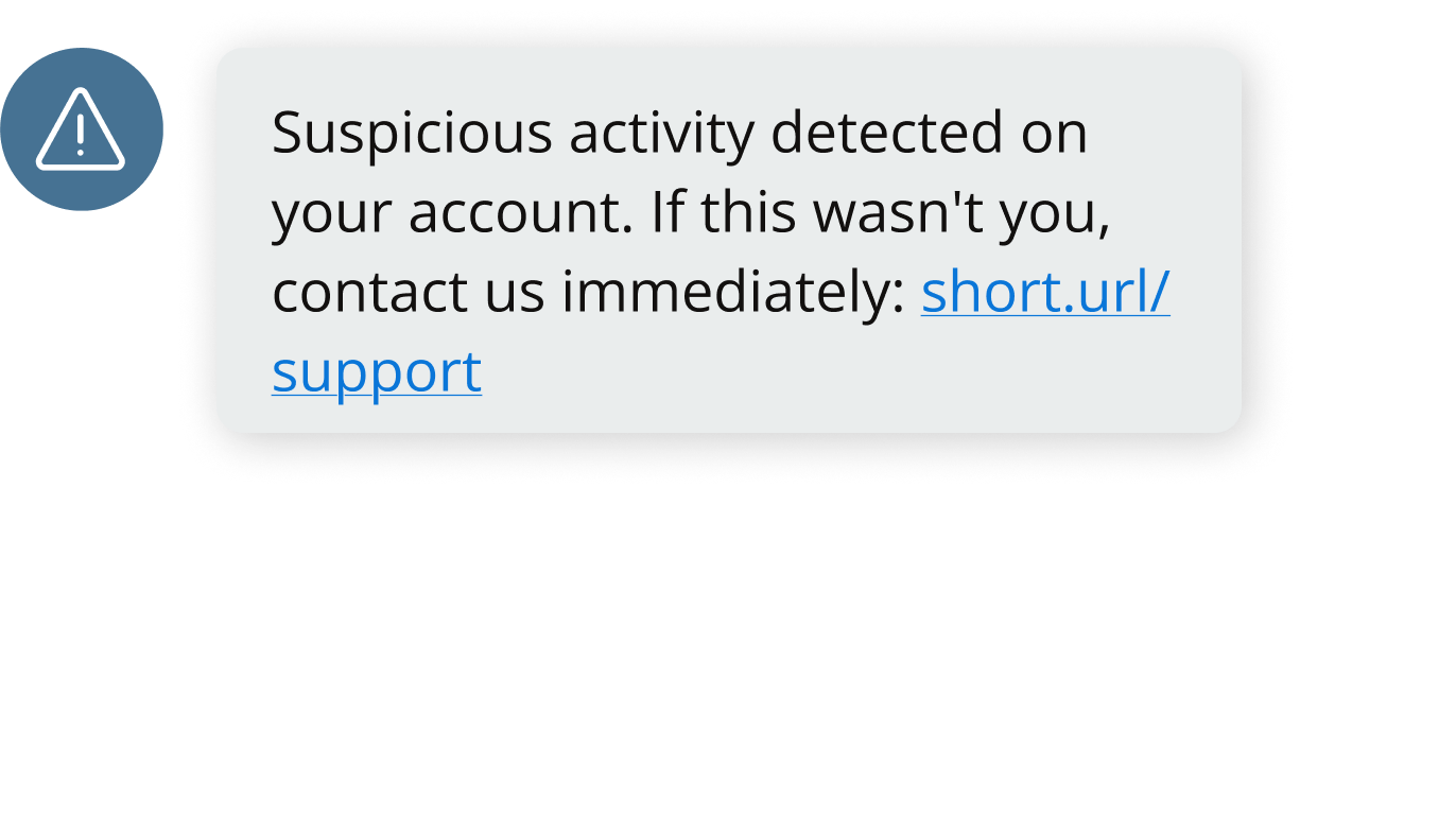 Suspicious activity